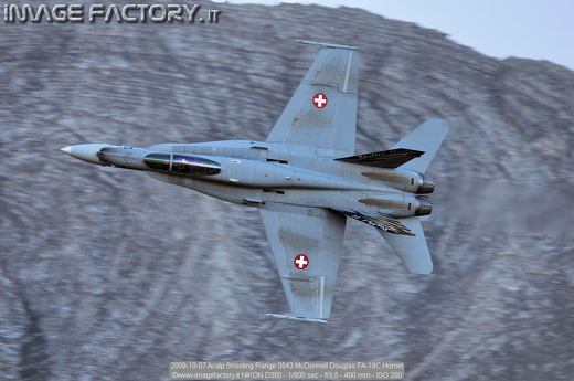 2009-10-07 Axalp Shooting Range 0543 McDonnell Douglas FA-18C Hornet